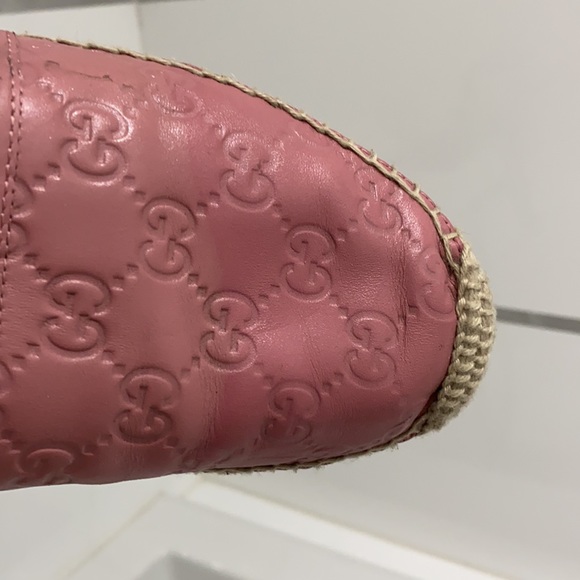 Gucci espadrilles pink leather - GG - Picture 8 of 8